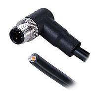 Same Sky (formerly CUI Devices) CDM1273-04D-01MRA-3M-67 Sensor Cables / Actuator Cables Angled,Shielded,D-Code 4PIN ,Screw Copper alloy,PUR  3.0M