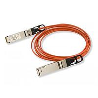 Coherent FCBN410QD3C01 Fiber Optic Cable Assemblies 4x10 Gbps active optical cable, full-duplex, QSFP male connectors, electrical limiting interface, RoHS, multimode, 0/70C operation, round plenum cable, 1m length, Gen3