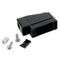 Amphenol CONEC 165X10389XE Strain Relief Backshell PLASTIC HOOD 9 POS BLK STRIAGHT ENTRY