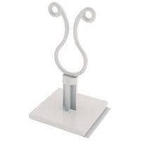 Essentra Components KLBS-350-401A Twist Tie Curly Lck Stnd,Adh Mnt,Nat,1/4 in Spc