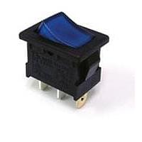 E-Switch RA12001000-137 Rocker Switches 16A 125VAC Solder Blank