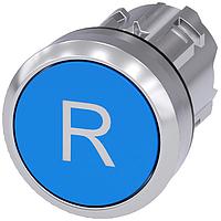 SIEMENS A6X30140623 Flat Button PUSHBUTTON. BLUE