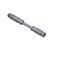 Amphenol LTW M8S03ML-SFL-SD002 Sensor Cables / Actuator Cables M8 Circular Metric Connector, A Code, Metal, 3A, 03 pins, Male Connector, Male Contact, Straight-to-Straight, Screw Thread, Overmolded Double Ended, Length 2000mm, IP67 Mated