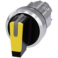 SIEMENS 3SU10522BL300AA0 Short Handle SEL SW, 3POS, MTND, SHORT HANDLE, YEL