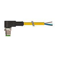 Murrelektronik 7700-12081-U030500 Connectors M12 male 90 with cable, TPE 3x22AWG ye UL/CSA, ITC/PLTC 5m
