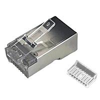 MH Connectors MHRJC6R111N Connectors 8P8C Cat6 Shielded Mod plug, 50u" Plating
