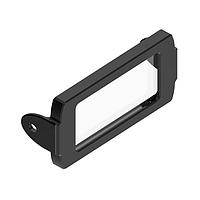 Banner Engineering VEDC-BG Protective Display Cover Bracket: Protective display cover for VE Series Painted black aluminum with borosilicate glass window