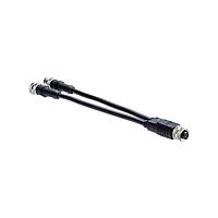 Amphenol LTW SB-050000-F00-YSB03 RF Adapters - Tee M Series Sensor Connector, Y Cable, Metal, B Coding, 4A, 05 pins, Female Connector, Female Contact, Screw Thread, Length 3000 mm, IP68
