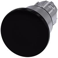 SIEMENS 3SU10501BA100AA0 Mushroom PUSHBUTTON, PUSH PULL BLK, MH CAP O40MM