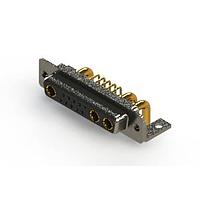 EDAC 630-13W3640-3T4 Mixed Contact D-Sub Connectors Right-angle Power Combo D-Sub Connector