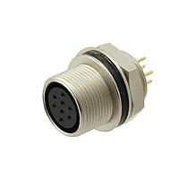 Adam Tech SD-PNL08-FFTRH-PX0-000 Receptacles CONN RCPT FMALE 8POS GOLD SOLDER