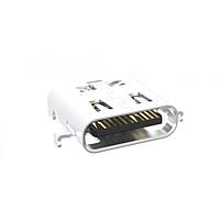 Amphenol Commercial Products 12402144E512A USB Type C Connectors USB3 Gen2, Type C, Mid mount, Center Height 0.47mm, Dual Row SMT