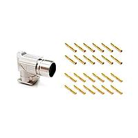 Amphenol SINE Systems MA5RAE1201S-KIT Circular Metric Connectors 12 Pos female skts Standard flange