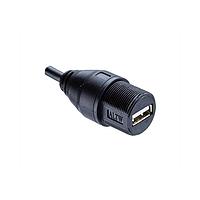 Amphenol LTW UB-20AMFM-SL7A02 I/O Connectors USB, Type B 2.0, Plastic, 1.5A, Male Connector, Straight, Screw Thread, Overmolded, Length 2000mm, IP67