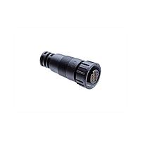 Amphenol LTW 1CD-09AFFM-LL7A05 Sensor Cables / Actuator Cables Ceres, Middle Size, 5A, 09 Pins, Overmolded, Straight