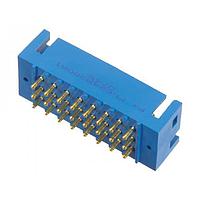 Amphenol Positronic PLC24M4BN0A2/AA Connectors Power Connector - 3 Row, 24 size 16 contacts, Pin (Male), Right Angle Solder, tin-lead solder coat on termination