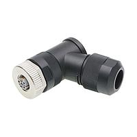 Molex 1205030011 Connectors Micro-Change (M12) Field Attachable Connector, 5 Poles, L-Coded, Angled, Female