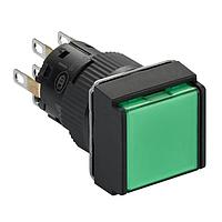 SCHNEIDER XB6ECW3B2P Pushbutton Switches IPB SPG Ret, Square, green, 24V, 2 NO/NC