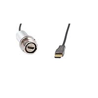 Amphenol Socapex OAHDMIFTV6AG0075 HDMI Cables AOC HDMI Plug 7.5m, Cadmium
