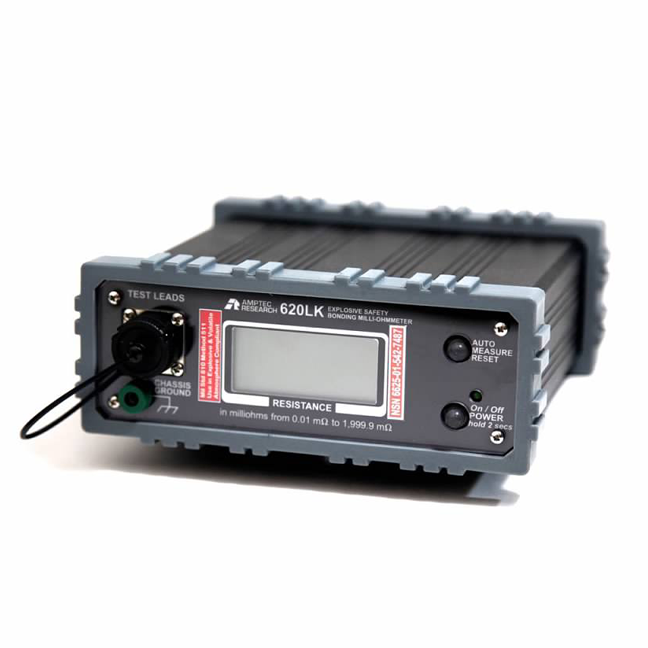 Handheld instrument for low-resistance bond testing and continuity verification