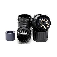 Amphenol LTW MSAP-08BMMB-SR7001 Sensor Cables / Actuator Cables M12 Circular Metric Connector, A Code, Plastic, 2A, 08 pins, Male Connector, Male Contact, Right Angle, Screw Thread, Screw-in, Field Installable, F4.0 - F8.0mm, IP67 Mated