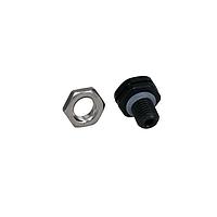 Bud Industries IPV-67801-B Vent Plug IP67 Air and Moisture Vent, M8*1.0, 0.63"