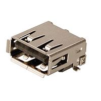 Kycon KUSBX-SMT4-ASFS1N-BTR USB Type A Connectors SMT USB A-TYPE Recep BLK GOLD FLASH