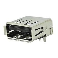 Same Sky (formerly CUI Devices) UJ2-AH-4-TH USB Type A Connectors USB 2.0 type A jack 4 pin Horizontal TH