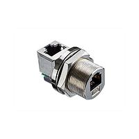 Amphenol LTW RCM-5SPFFV-SCU7001 Modular RJ, Middle Size, Metal, 1.5A, Cat 5e, Circular, Screw Thread, Jack 90  (Vertical), Receptacle, IP67 Unmated