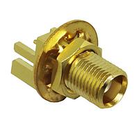 Linx Technologies - TE Connectivity CONMCX003.031-L PCB Connectors MCX Fml Edge Mnt for 0.031" PCB, Extd.