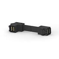 AMP Connectors - TE Connectivity 2820332-4 Mini SAS/SATA Cable Straight to R/A 4i MR 1.0 100 Ohm