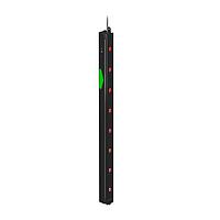 Banner Engineering PVL500PQ Photoelectric Sensors PVL Array Series: 500 mm Length; Voltage: 12-30 V dc; Housing: Aluminum; IP50; Input/Output: PNP; Colors: Green Job; Red Mispick; 2 m (6.5 ft) 5-pin M12 Pigtail QD