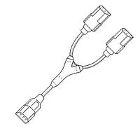 Volex 17269A 10 B1 AC Power Splitter Extension Cord Y CORD 18AWG 10FT (3.1m) BLACK