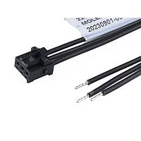 Molex 224090-1033 Specialized Cables KK Plus 250-to-Pigtail 2.50mm P SR 300mm Lgth 3 Ckts Blk