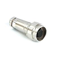 Bulgin PXM7011/10P/CR/1113/SN Receptacles Metal In-Line 10pos male crimp w/screen