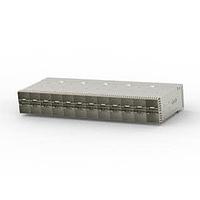 AMP Connectors - TE Connectivity 2301210-2 zSFP+ ZSFP+ STACKED 2X12 RCPT ASSY, AIRFLOW