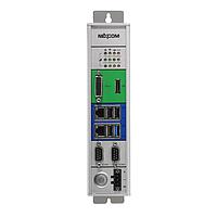 NexAIoT 10J70020004X0 Embedded Box Computers NIFE200s w/ Baytrail Celeron J1900(2GHz, 4T4C,10W), 2x DDR3L DVI-I, DP, 4x USB, 2x LAN, 2x RS232/485 isolation, 2xmPCIe, SD, SSD Slot 24 VDC, -5 - 55C, WDH: 50x157x205 mm (Barebone only. Any additional components are optional.)