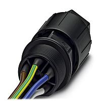 PHOENIX CONTACT 1414731 Circular Push Pull Connectors QPD W 4PE1,5 5- 10 M25 1,0 BK
