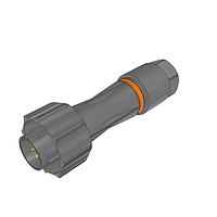 Samtec ACPK-12-05-G-T-P-1 Connector Kits AccliMate IP68 Sealed Circular Plug Cable Assembly, 12 mm Shell, Field Termination Kit