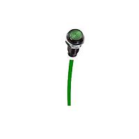 BIVAR LC3-6.000-F6PZ67PR-5 Flexible Light Pipes Light Pipe, Flexible, 2mm. Fiber Optic Core, 6.0mm. Low Profile Fresnel Lens, 6.0in. Length, Green