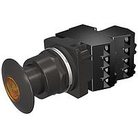 SIEMENS 52BP2G9G Push-Pull PP2,NEMA4X,MTD,XF 120V INC,BLK-AMBER,2NC