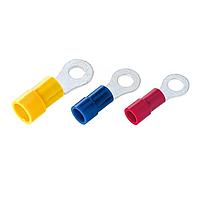 KS Terminals RVY1-5 Butted Seam Vinyl, Molded Easy Entry Ring, 22-16 AWG, #10
