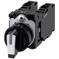 SIEMENS A6X30141622 Hardware SELECTOR SWITCH. I-O-II. BLACK. WHITE
