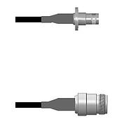 Amphenol Custom Cable Q-0801W0008048i RF Cable Assemblies BNC-SJB/N-SJ RG58 48I