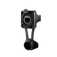 REAN RRE8F-Z-010-1 Connectors REAN receptacle Ethernet CAT5e airtight D series - straight RJ45 feedthrough