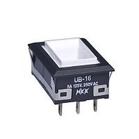 NKK Switches UB16NKG015D Pushbutton Switches LOW PROFILE PSHBTTN ILLMNTD/PC AND SLDR