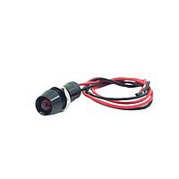 Mallory Sonalert FL1A-8CW-4-R12V Panel Lights LED RED 8MM NUT 12VAC/DC