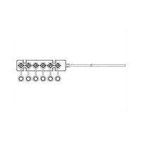 Amphenol LTW A-222222-MMMMMM-LA10 Sensor Cables / Actuator Cables Ceres, Distribution Box, 5A, 02 pins, 2 Points Lock, Length 10000mm, Cable OD F4.2mm, IP67