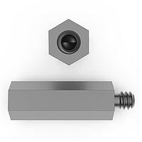 RAF Electronic Hardware 4534-832-AL-7 Hex 1/4 Hex X 1/2 Length Hex Male-Female Standoff