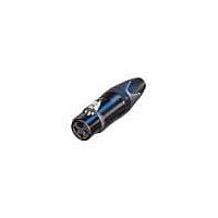 NEUTRIK NC3FXX-BAG Cable Connectors 3P FEM BLACK HOUSE SILVER CONTACTS